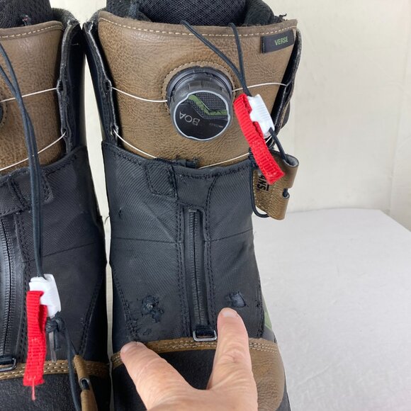 VANS Mens sz 10 Verse Dual BOA V3 Ultracush Black & Brown Snowboarding Boots - Picture 6 of 11